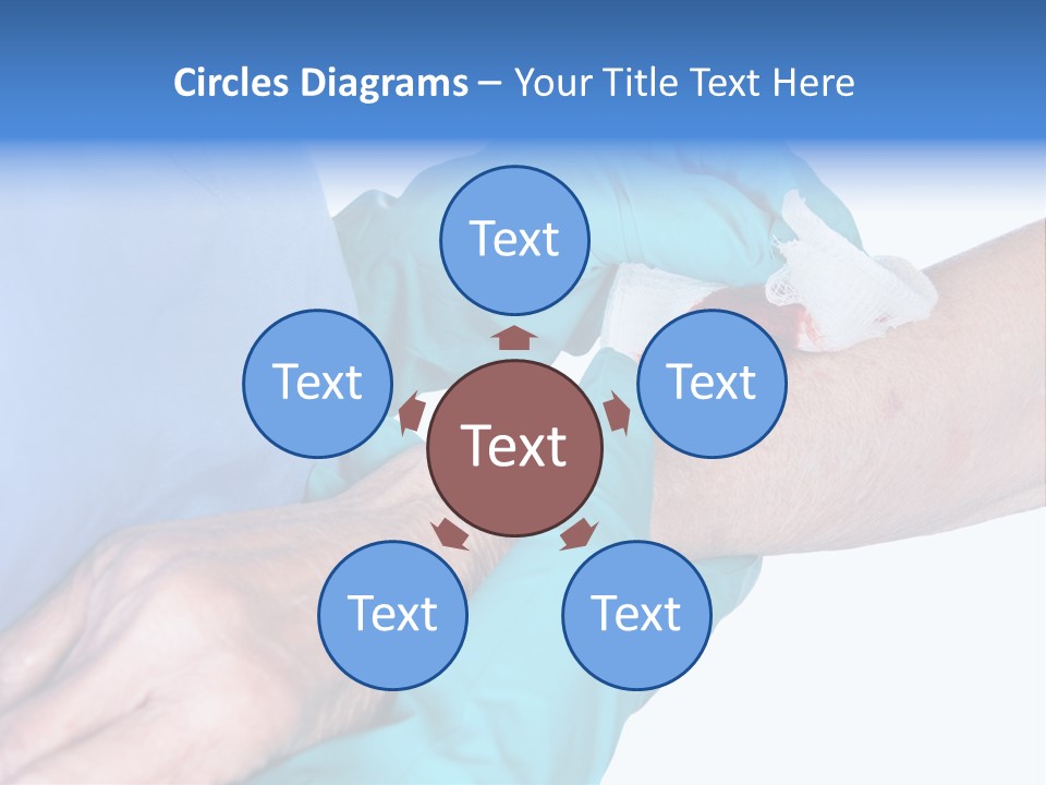 Gauze Sanitary Holding PowerPoint Template