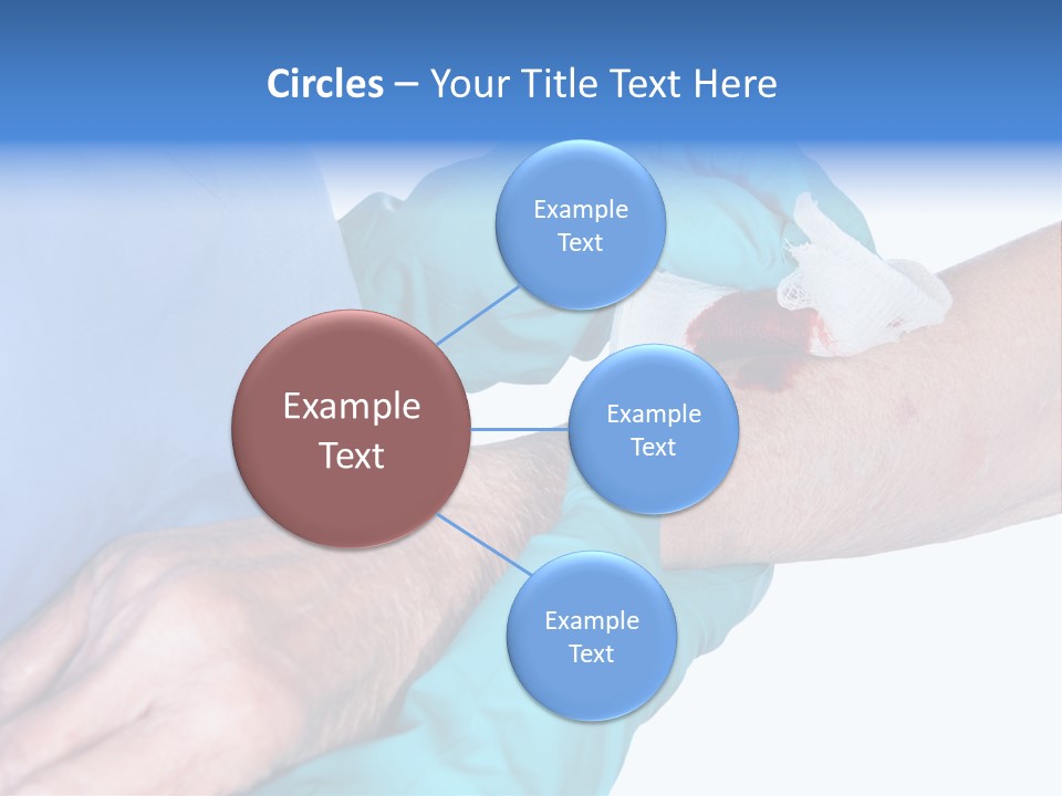 Gauze Sanitary Holding PowerPoint Template