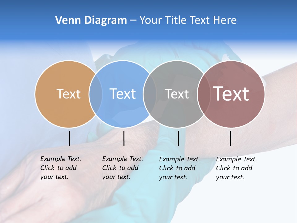 Gauze Sanitary Holding PowerPoint Template