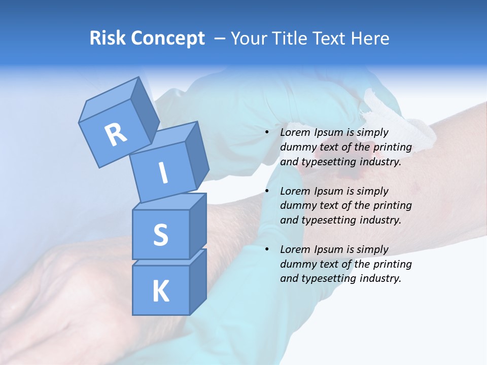 Gauze Sanitary Holding PowerPoint Template