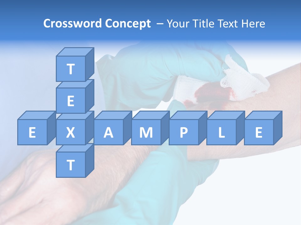 Gauze Sanitary Holding PowerPoint Template