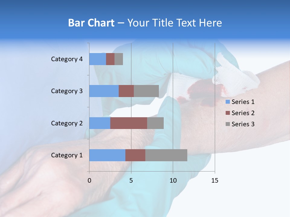Gauze Sanitary Holding PowerPoint Template