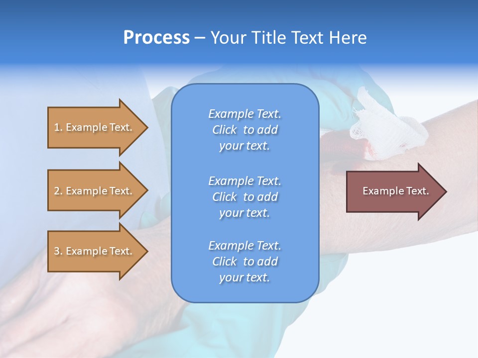 Gauze Sanitary Holding PowerPoint Template