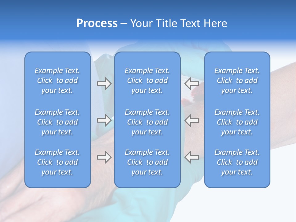 Gauze Sanitary Holding PowerPoint Template