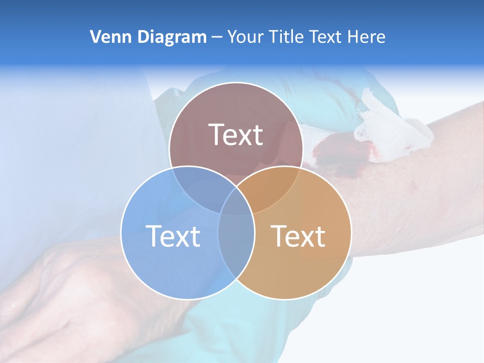 Gauze Sanitary Holding PowerPoint Template