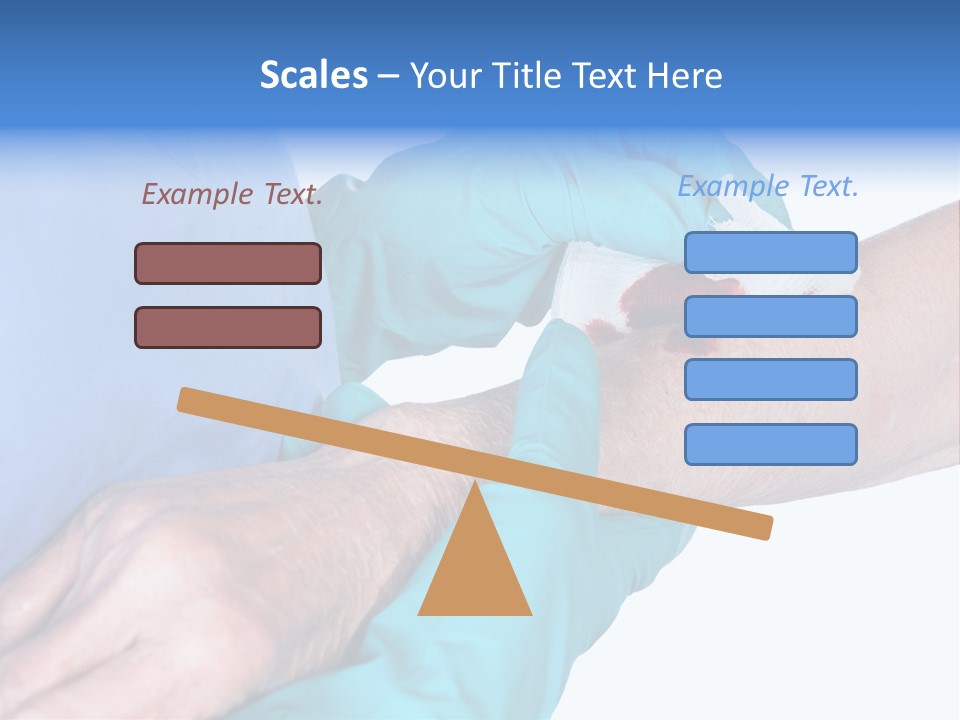 Gauze Sanitary Holding PowerPoint Template