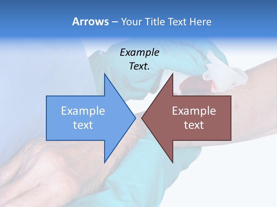 Gauze Sanitary Holding PowerPoint Template