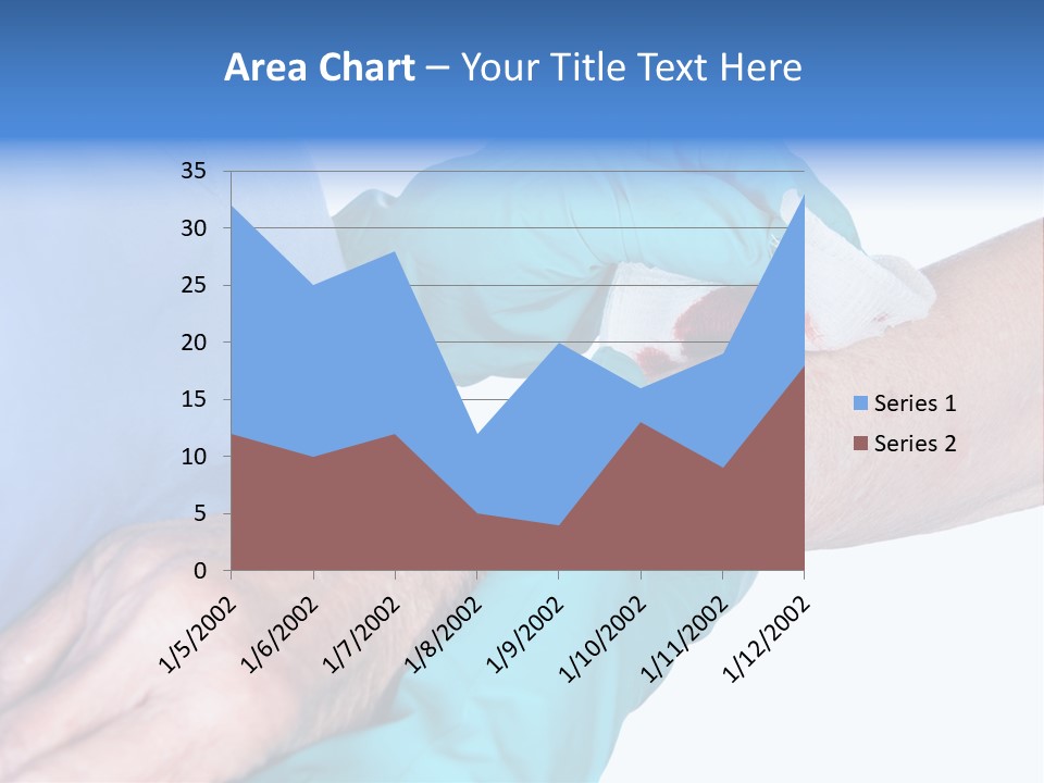 Gauze Sanitary Holding PowerPoint Template