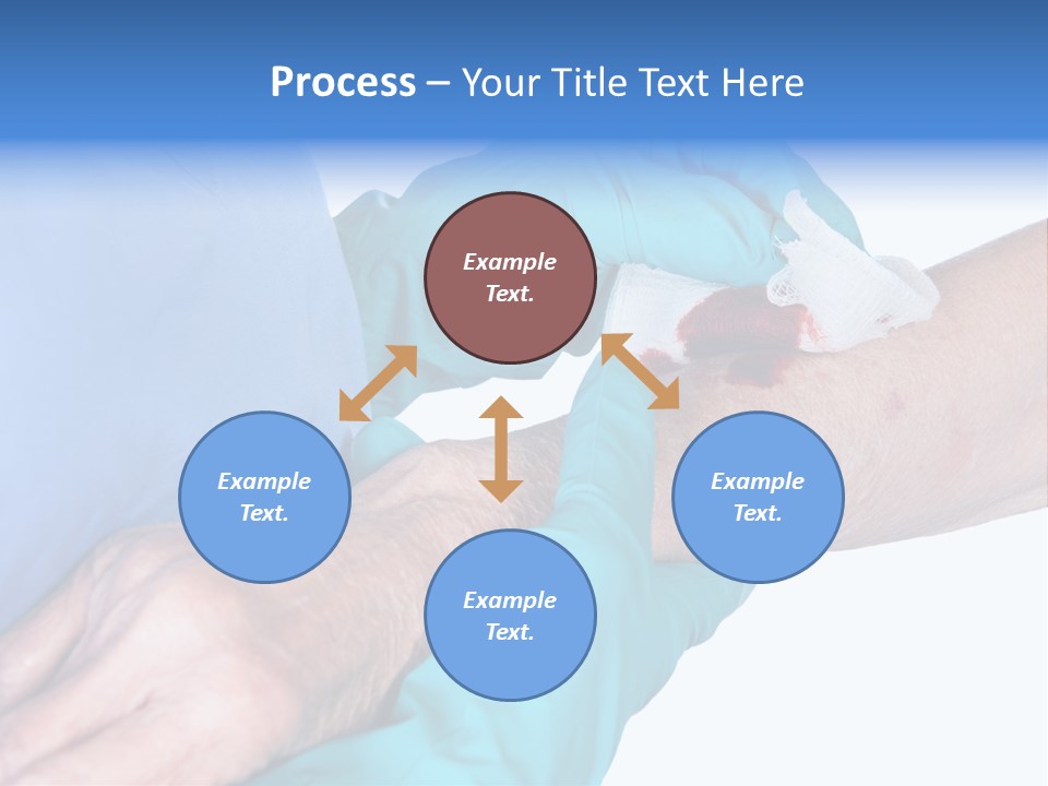 Gauze Sanitary Holding PowerPoint Template