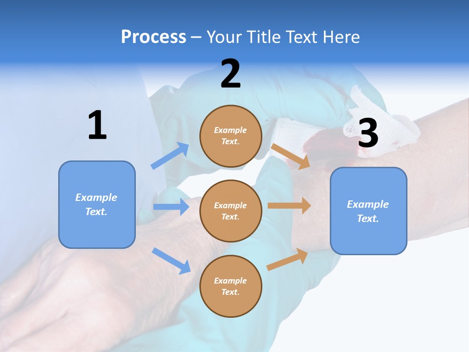 Gauze Sanitary Holding PowerPoint Template