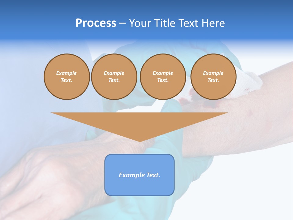 Gauze Sanitary Holding PowerPoint Template