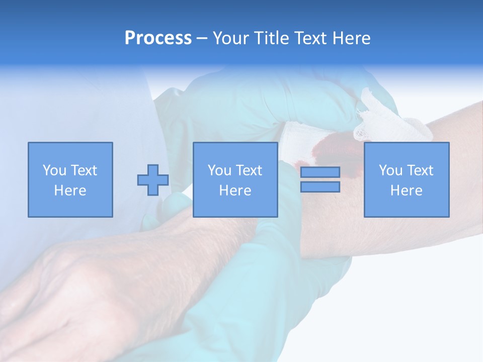 Gauze Sanitary Holding PowerPoint Template