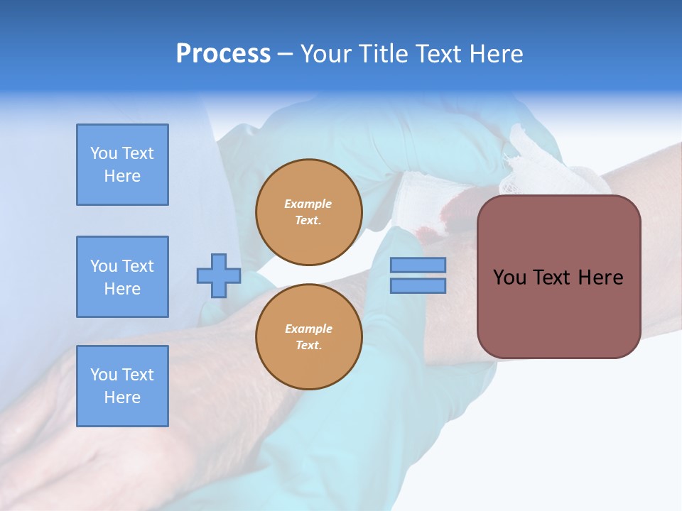Gauze Sanitary Holding PowerPoint Template