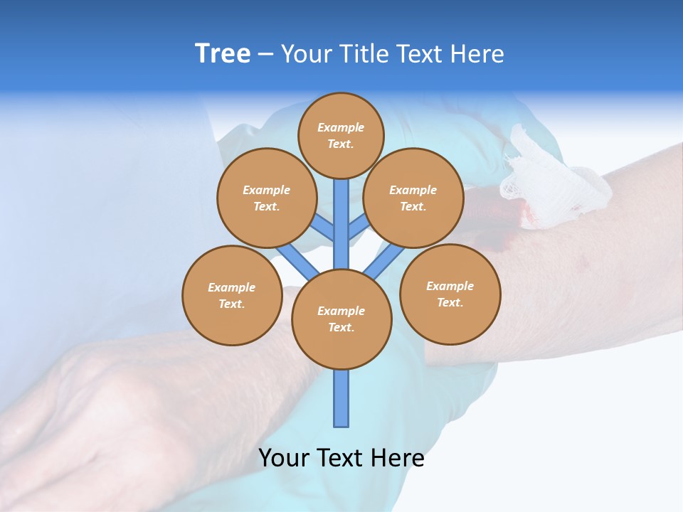 Gauze Sanitary Holding PowerPoint Template