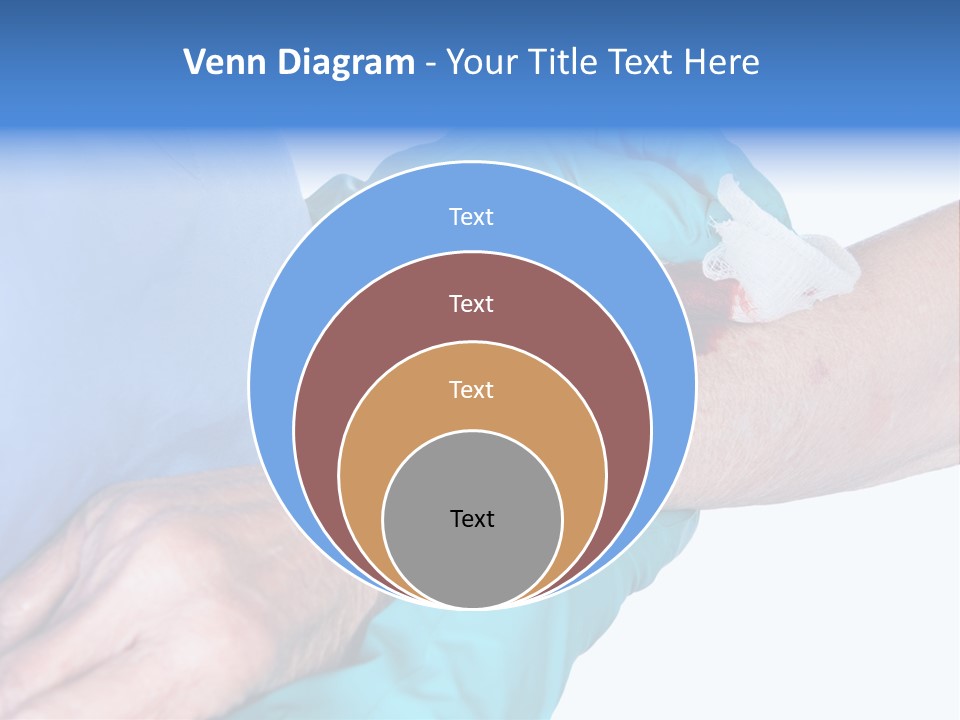 Gauze Sanitary Holding PowerPoint Template