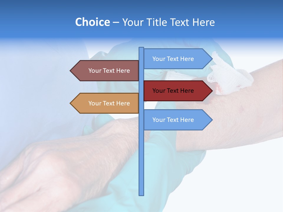 Gauze Sanitary Holding PowerPoint Template
