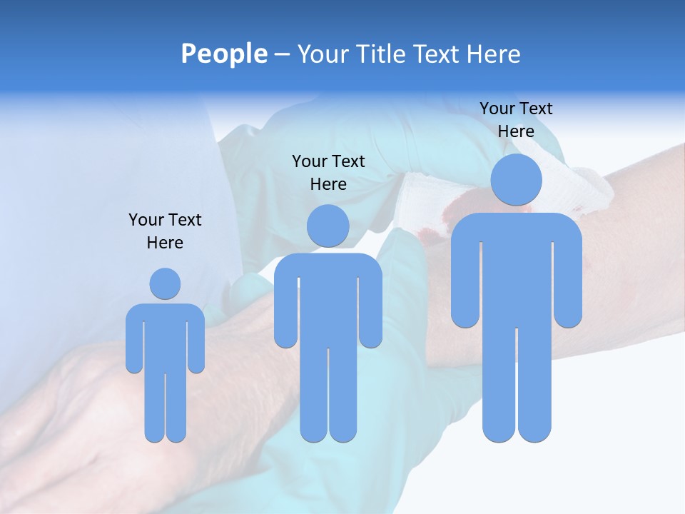 Gauze Sanitary Holding PowerPoint Template