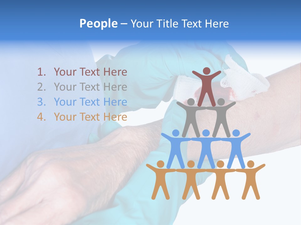 Gauze Sanitary Holding PowerPoint Template