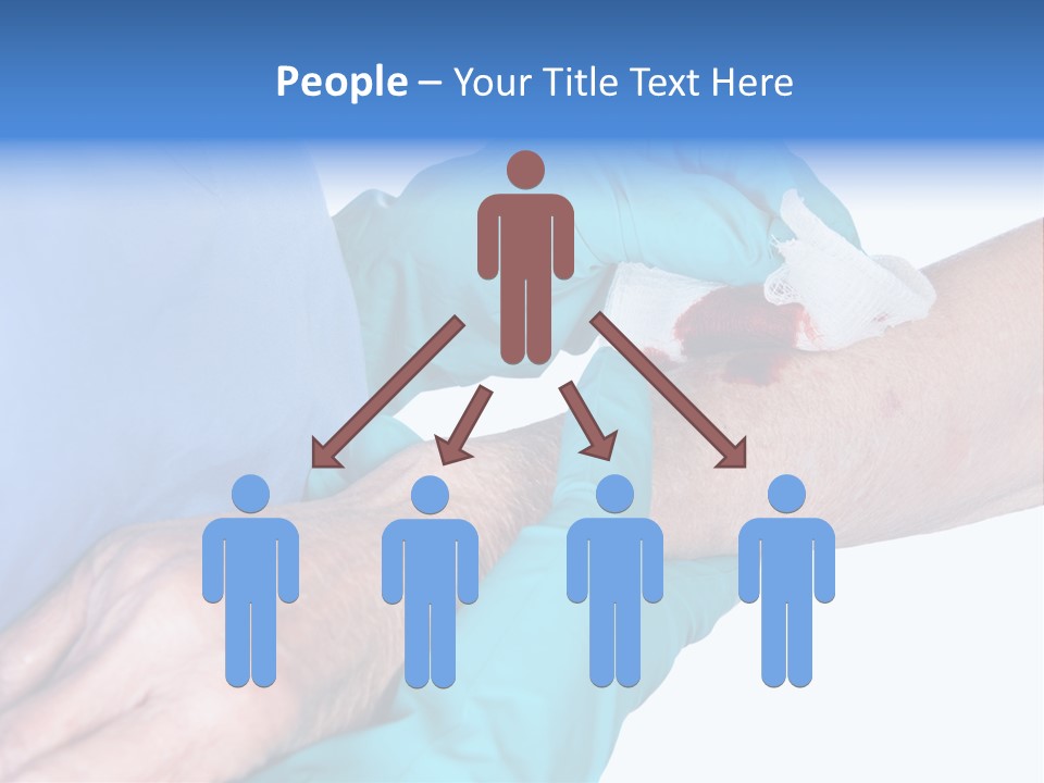 Gauze Sanitary Holding PowerPoint Template