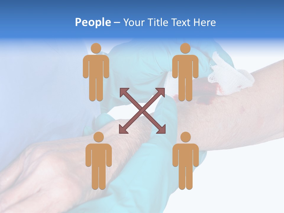 Gauze Sanitary Holding PowerPoint Template