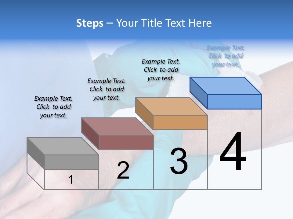 Gauze Sanitary Holding PowerPoint Template