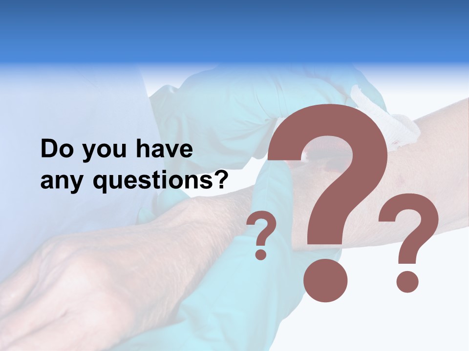 Gauze Sanitary Holding PowerPoint Template