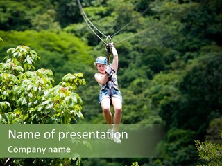 Costa Zipwire Aerial PowerPoint Template