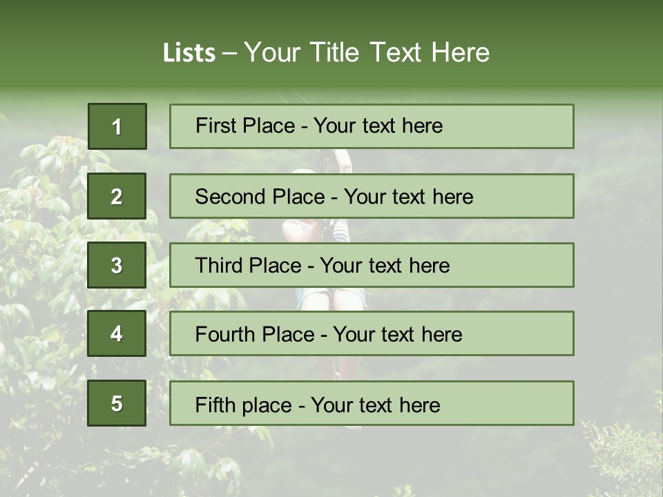 Costa Zipwire Aerial PowerPoint Template