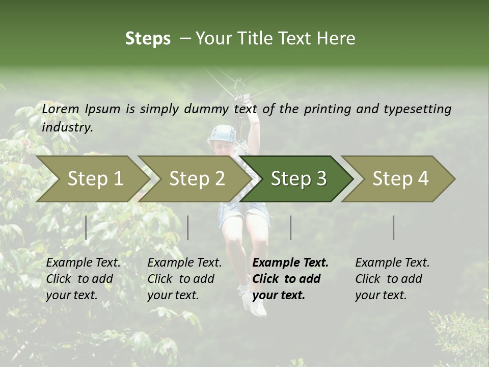 Costa Zipwire Aerial PowerPoint Template