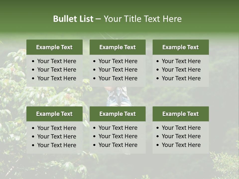 Costa Zipwire Aerial PowerPoint Template