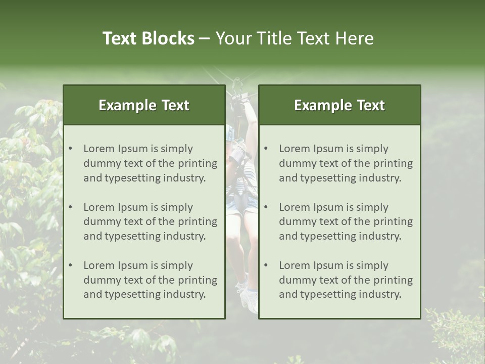 Costa Zipwire Aerial PowerPoint Template