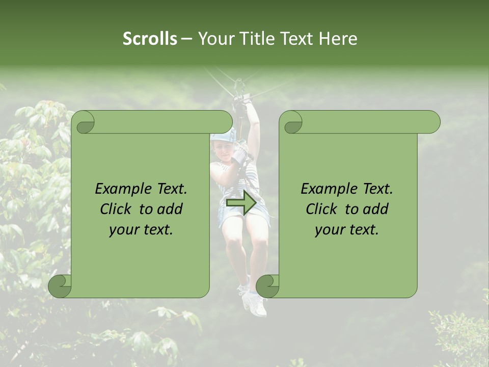 Costa Zipwire Aerial PowerPoint Template