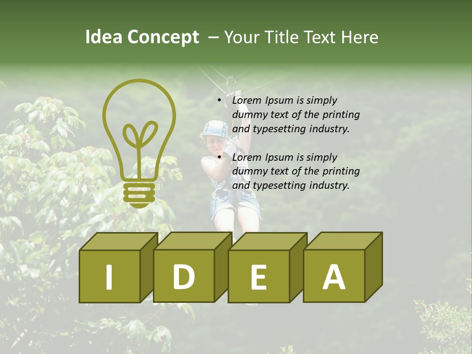 Costa Zipwire Aerial PowerPoint Template