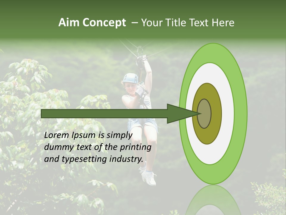 Costa Zipwire Aerial PowerPoint Template