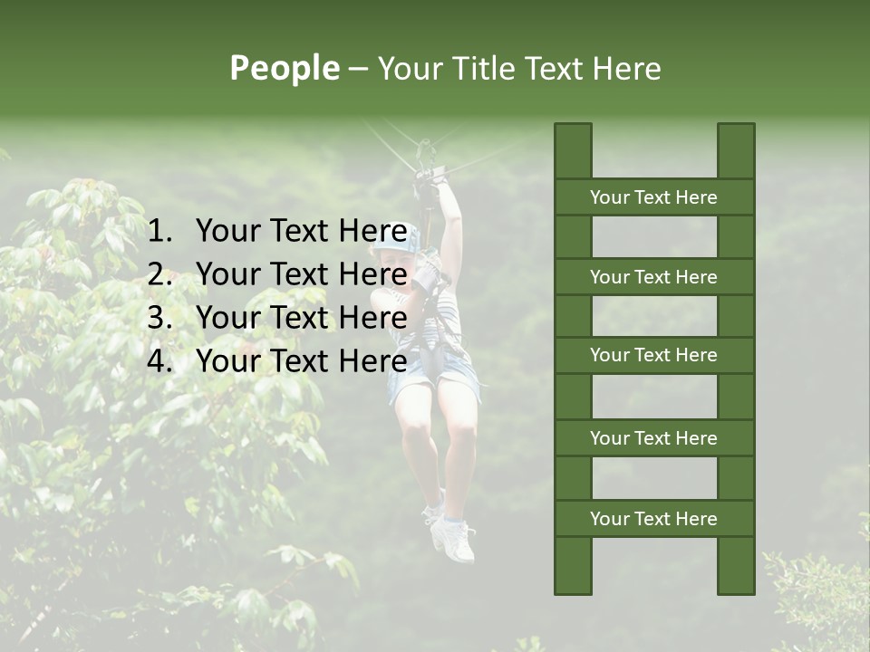 Costa Zipwire Aerial PowerPoint Template