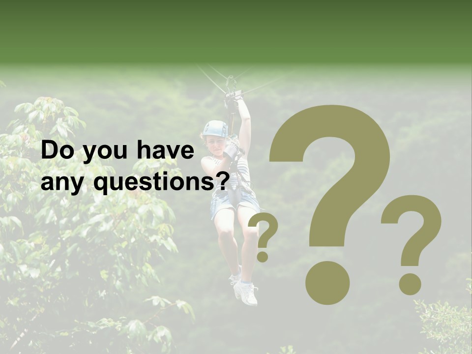 Costa Zipwire Aerial PowerPoint Template