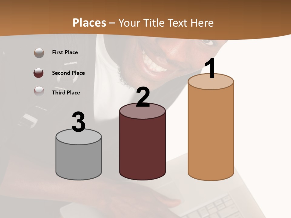 Student Relaxed Black PowerPoint Template