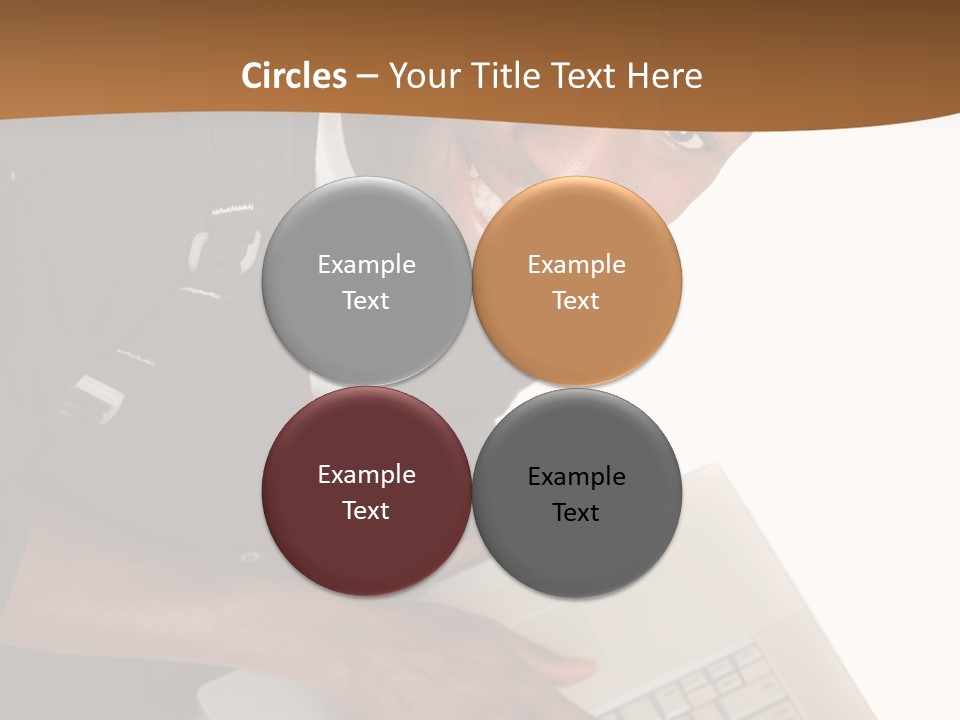 Student Relaxed Black PowerPoint Template