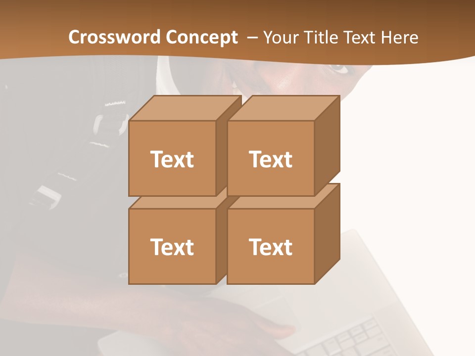 Student Relaxed Black PowerPoint Template