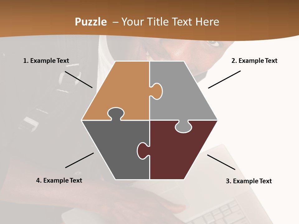 Student Relaxed Black PowerPoint Template