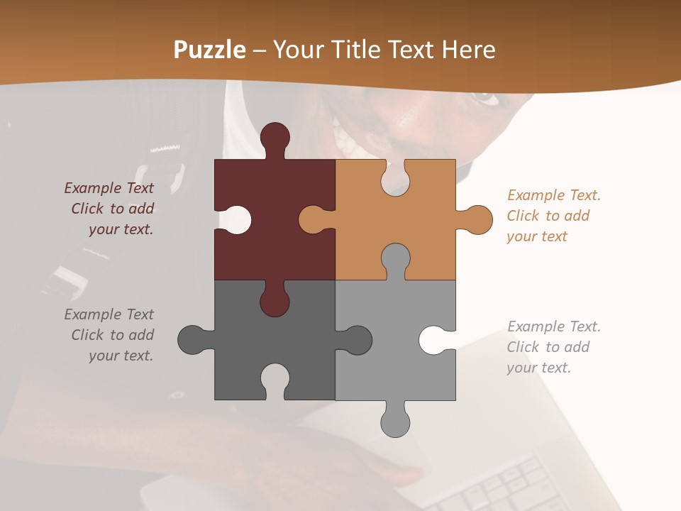 Student Relaxed Black PowerPoint Template