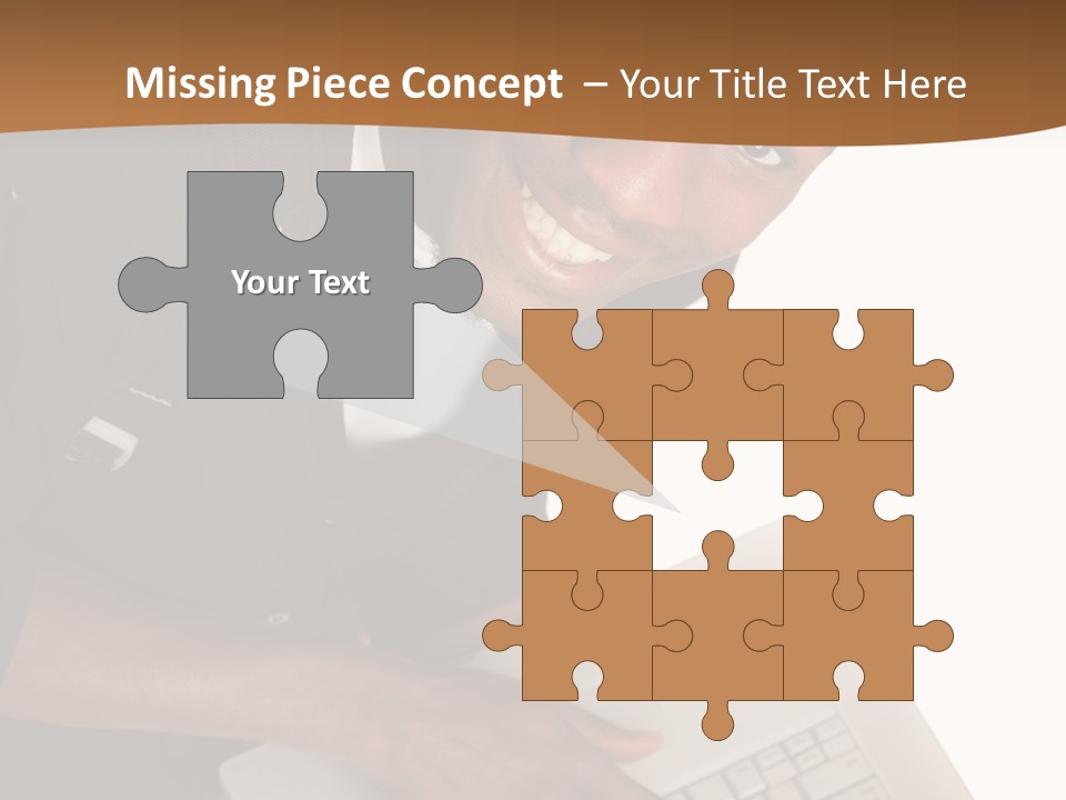 Student Relaxed Black PowerPoint Template