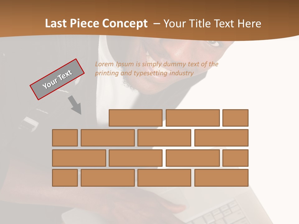 Student Relaxed Black PowerPoint Template