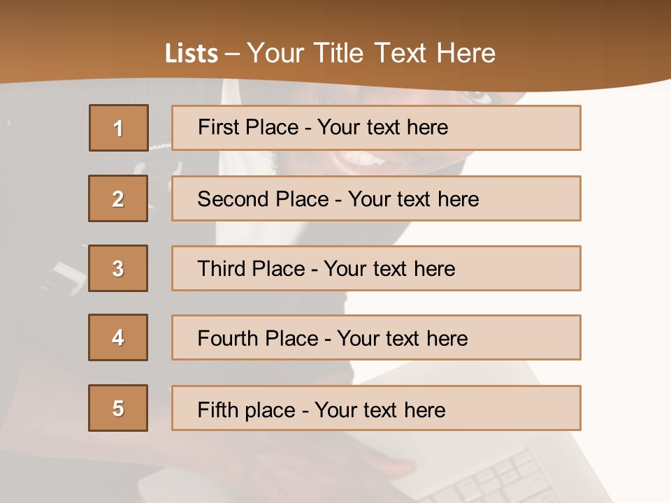 Student Relaxed Black PowerPoint Template