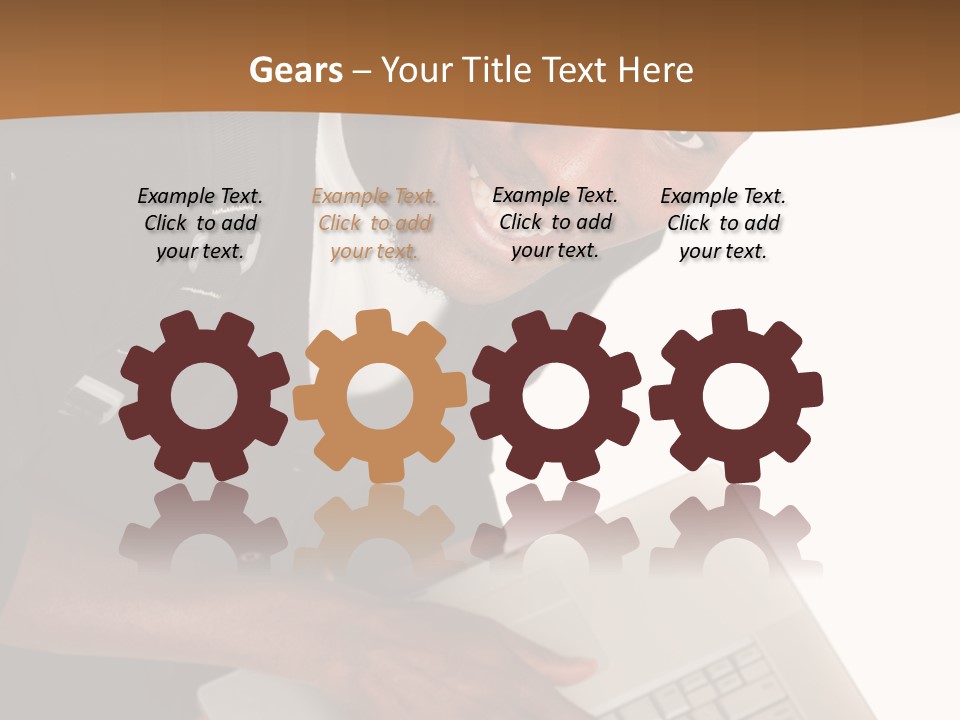 Student Relaxed Black PowerPoint Template