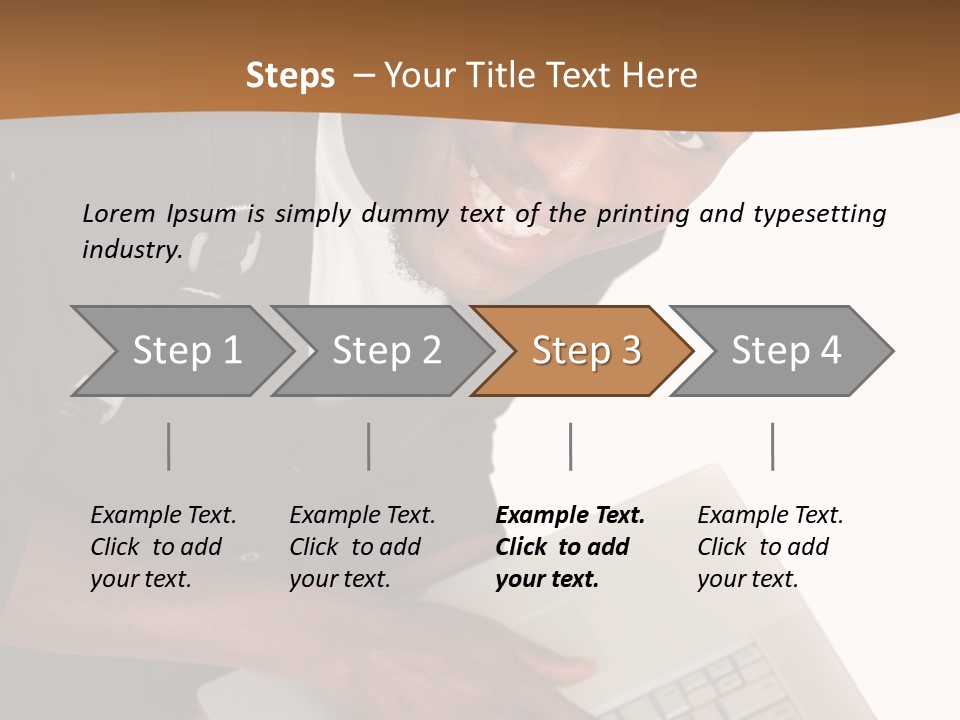 Student Relaxed Black PowerPoint Template