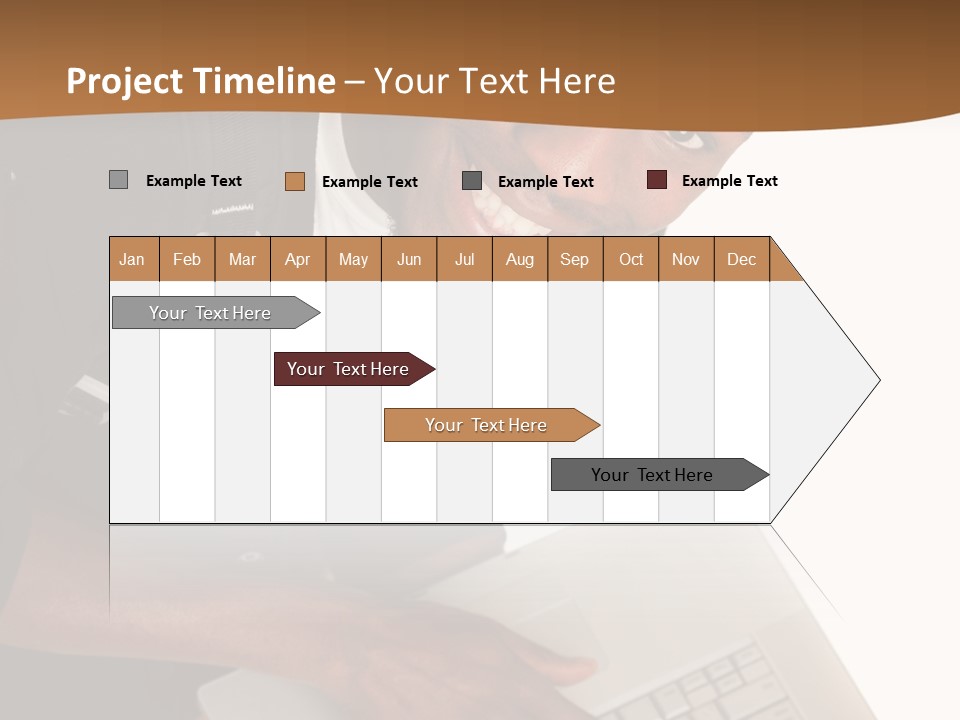 Student Relaxed Black PowerPoint Template