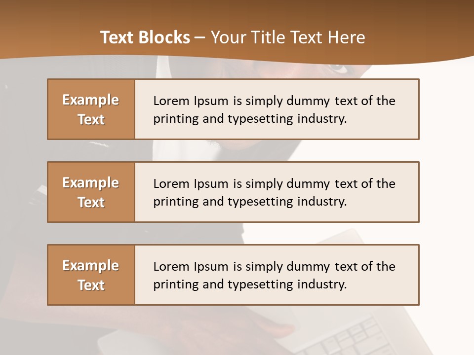 Student Relaxed Black PowerPoint Template