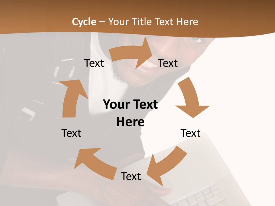 Student Relaxed Black PowerPoint Template