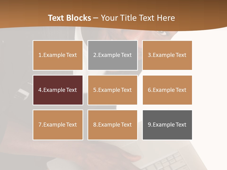 Student Relaxed Black PowerPoint Template